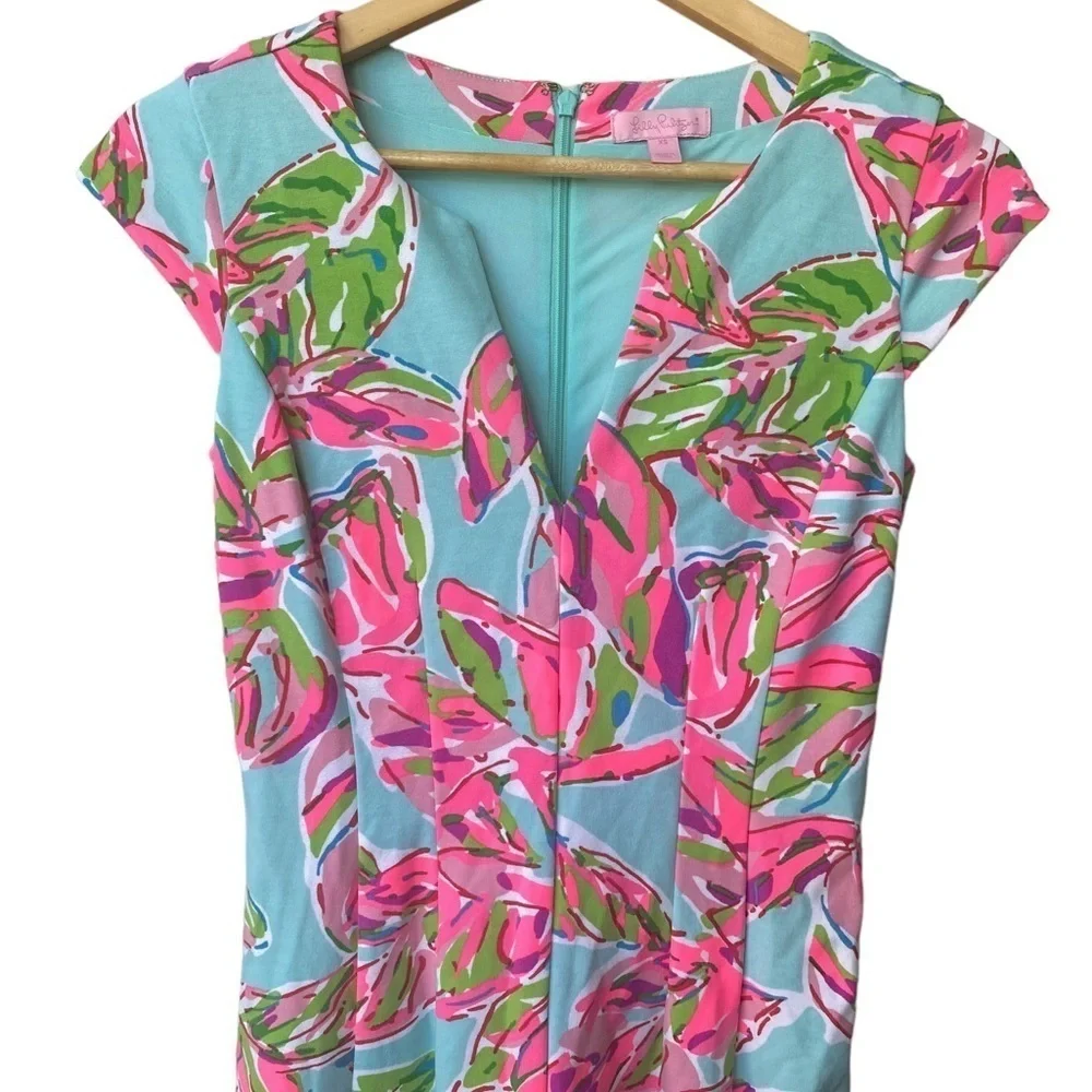 Lilly Pulitzer Multicolor Dress Size XS Mini Beachy Bright Fit and Flare‎ Short